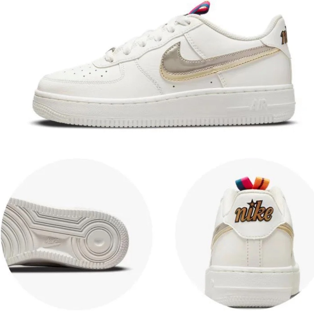 Nike Air Force 1 LV8 low mesh big kid 7y =women size 8-8.5 - Picture 3 of 13